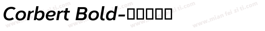 Corbert Bold字体转换
